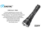 EAGTAC S25V Flashlight CSLPM1 CW LED 1200lm Black S25V-CSLPM1-CW