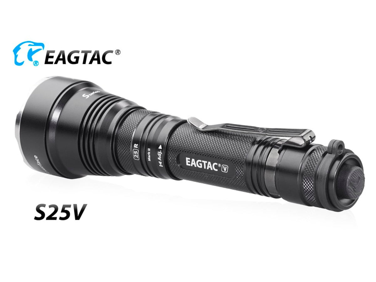 EAGTAC S25V Flashlight CSLPM1 CW LED 1200lm Black S25V-CSLPM1-CW