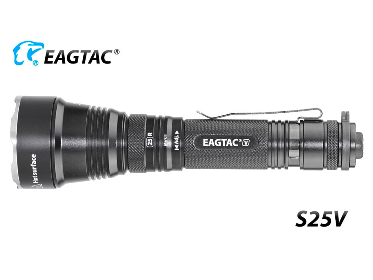 EAGTAC S25V Flashlight CSLPM1 CW LED 1200lm Black S25V-CSLPM1-CW