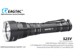 EAGTAC S25V Flashlight CSLPM1 CW LED 1200lm Black S25V-CSLPM1-CW