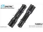 EAGTAC T200C2 XML2 U4 1277 Lumen Tactical Flashlight Medium Black T200C2-XML2-BASE-CW