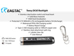 EAGTAC Teeny DX3E Flashlight SST20 CW LED 1000lm Black Teeny DX3E-SST20-CW