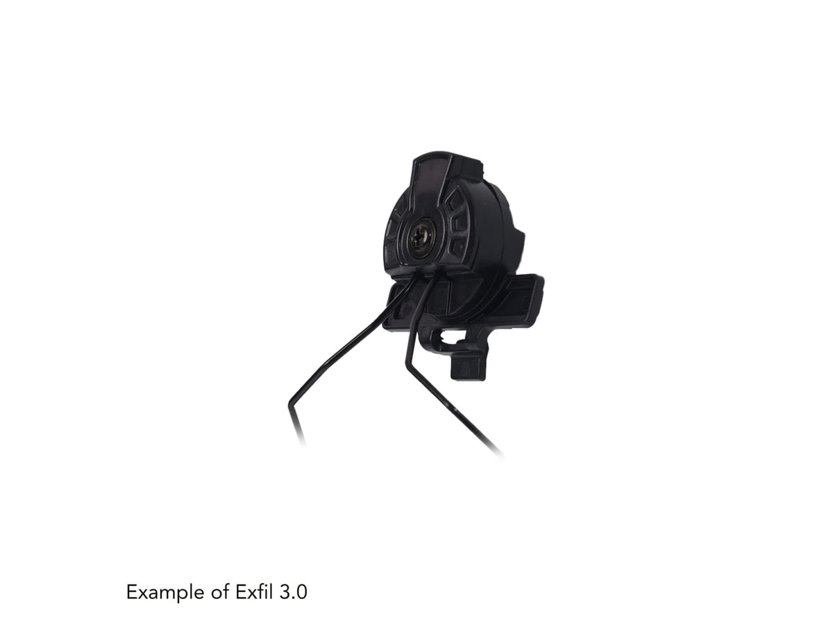Earmor M-LOK/MTEK Flux Helmet Rail Adapter Attachement Kit Tactical Black