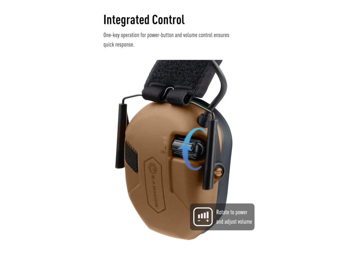 Earmor Sport Shooting ElectronicEar Muffs w/ Foam Earpads