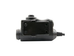 Earmor Tactical PTT for MIL PRC Radio Applications Tactical Black