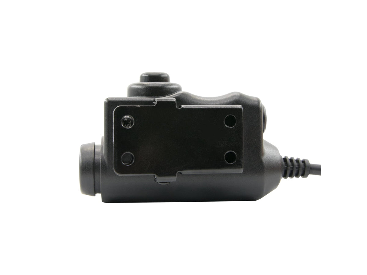 Earmor Tactical PTT for MIL PRC Radio Applications Tactical Black