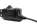 Earmor Tactical PTT ICOM 2pin Radio Application Black