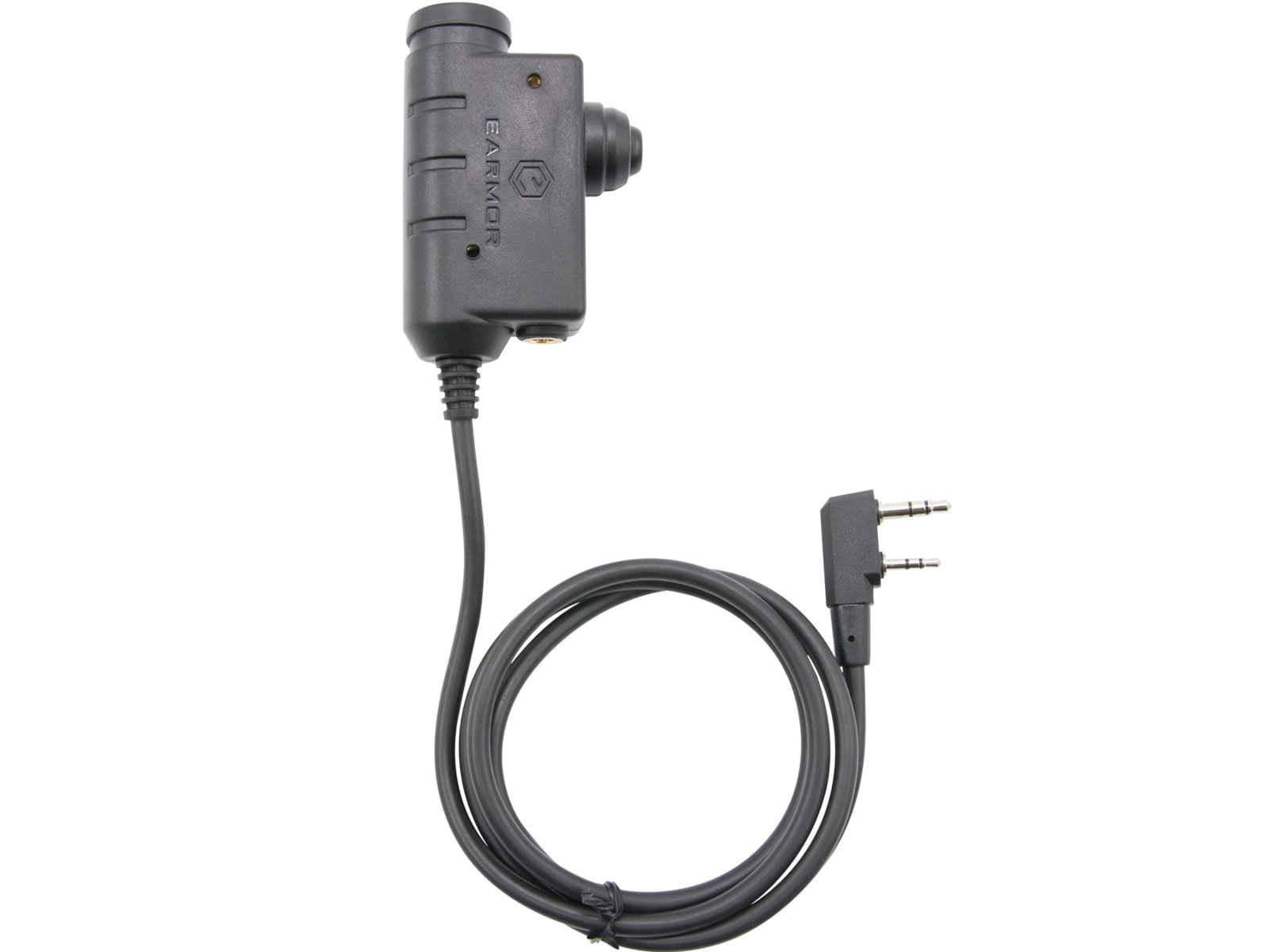 Earmor Tactical PTT Kenwood 2pin Radio Application Black