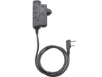 Earmor Tactical PTT Kenwood 2pin Radio Application Black