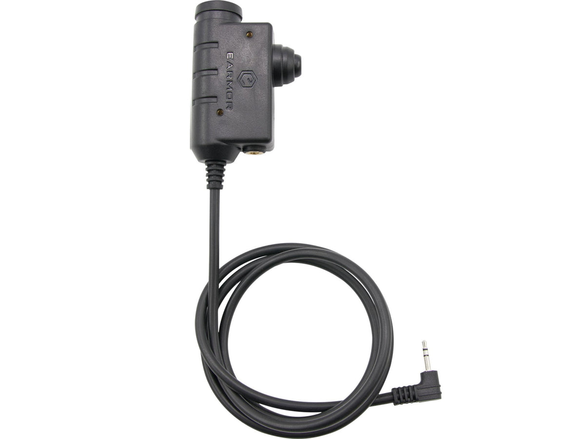 Earmor Tactical PTT Moto 1 Pin Radio Application Black