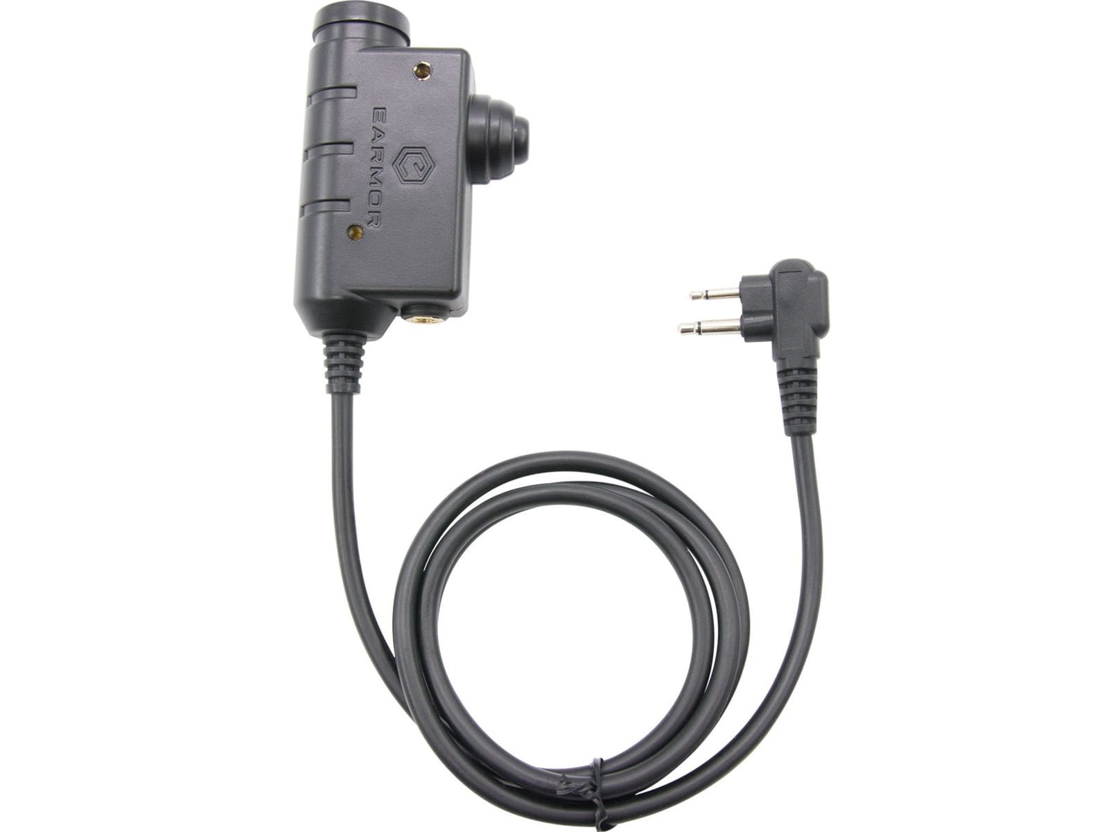 Earmor Tactical PTT Moto 2 Pin Radio Application Black