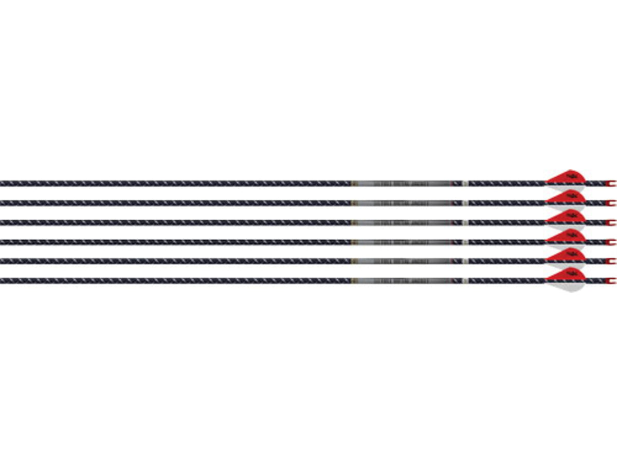 Easton 4mm FMJ 400 Arrows w/2in Blazer Vanes 6 Pack 31.5in 9.8 GPI .003in Straightness 430156