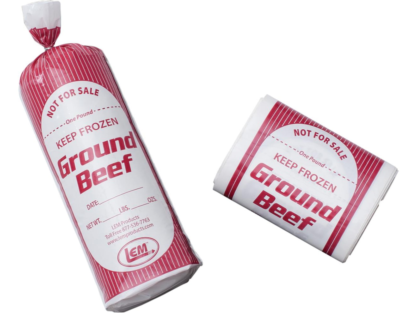 LEM Products 1 lb. Ground Beef Bags - 25 count 9250D4FD LSW038