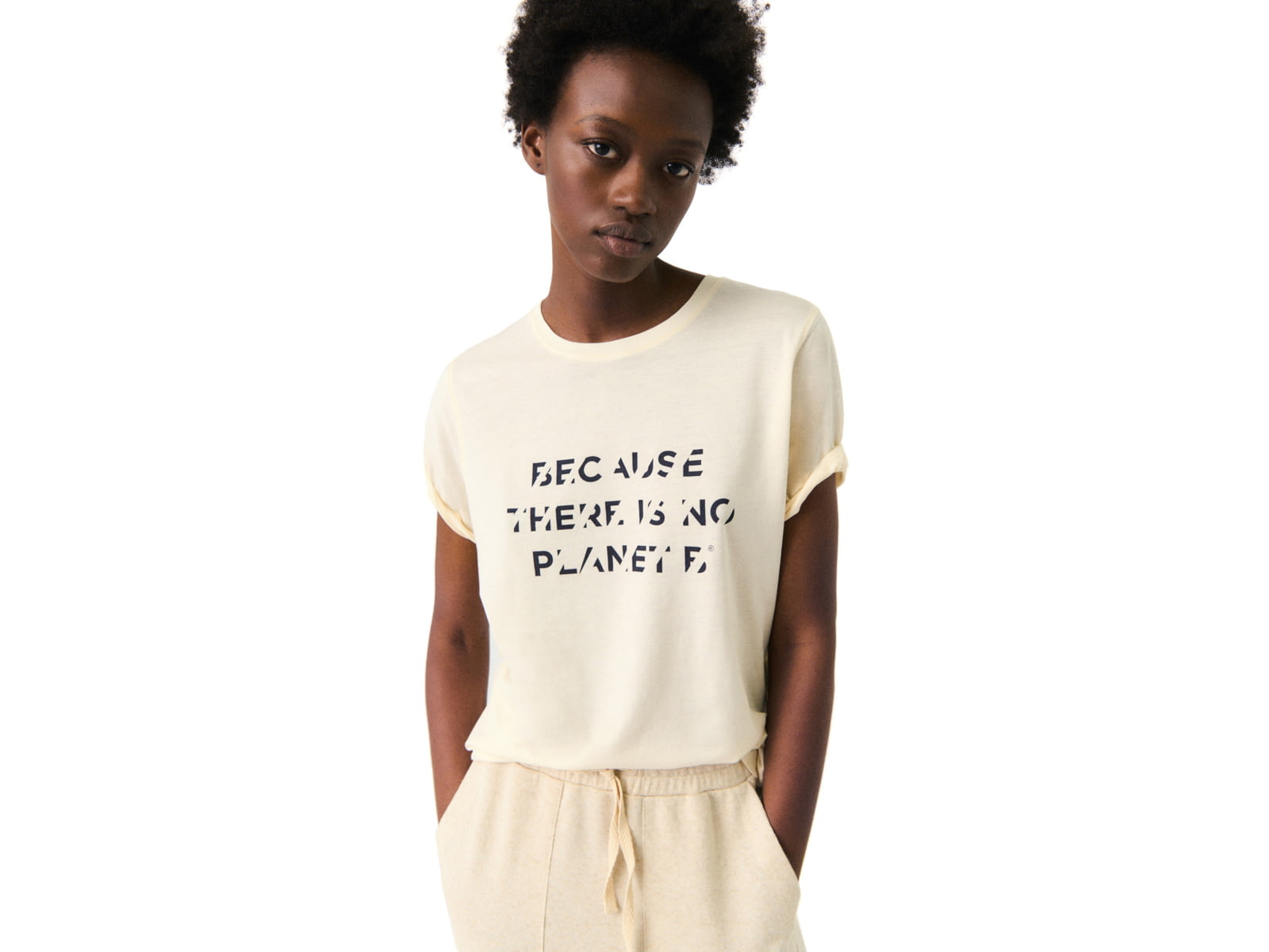 Ecoalf Minalf T-Shirt - Women's Medium Cream