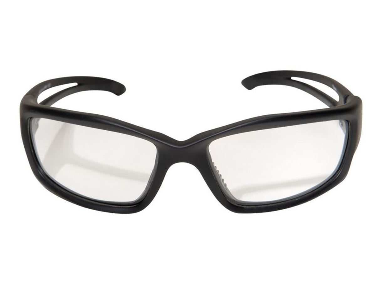 Edge Tactical Eyewear Blade Runner Safety Glasses - Black Frame Clear Lens SBR611