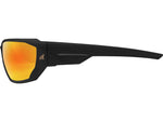 Edge Eyewear Dawson - Black Frame / Aqua Precision Red Mirror Lenses Black Frame XDAP419