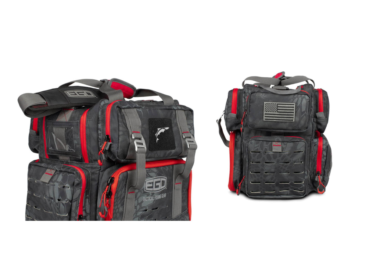EGO Kryptek Tackle Box Bag w/ 4 tackle trays Typhon