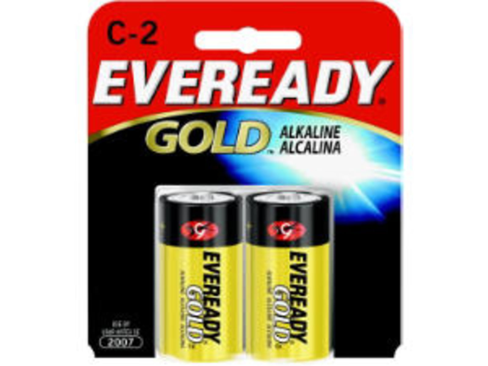 Energizer Eveready Gold C Batteries 1.5 Volts 2 Pack