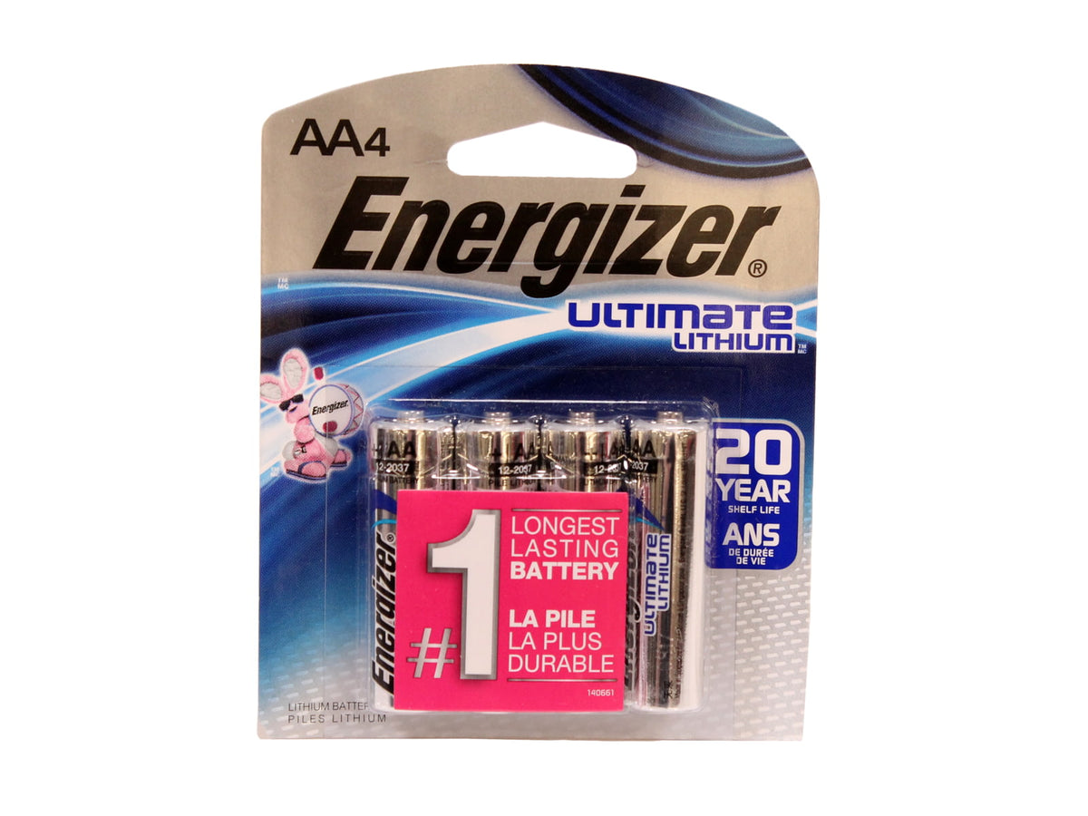 Energizer Lithium AA Batteries 4 Pack