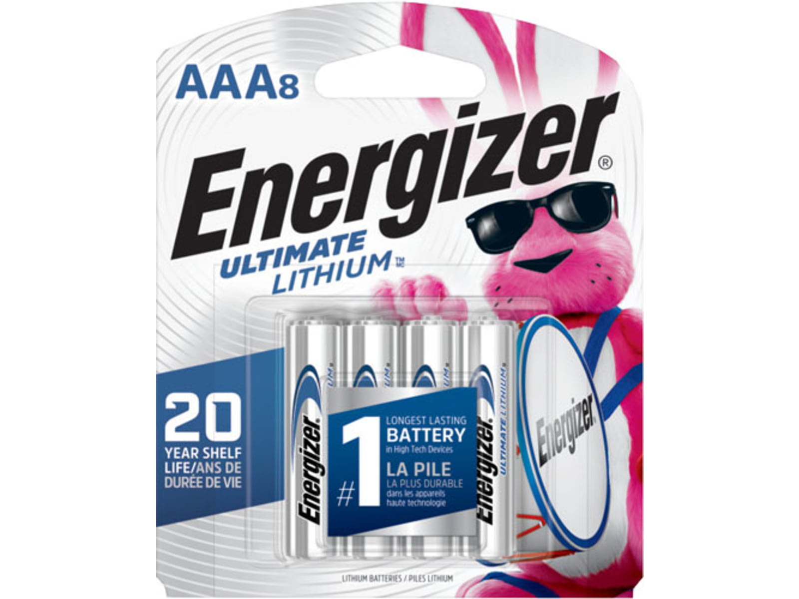 Energizer Ultimate Lithium Batteries AAA 8-pack L92SBP8