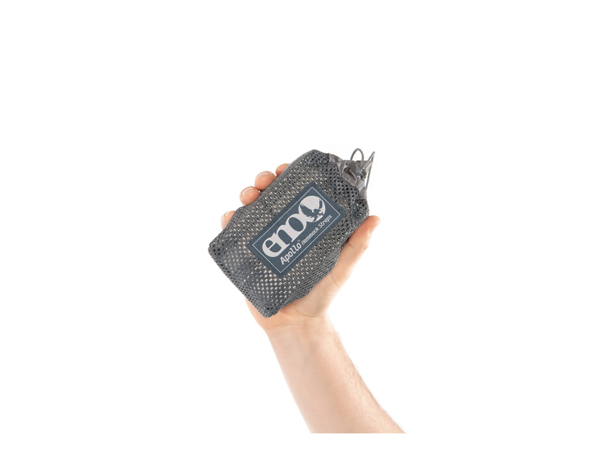 Eno Apollo Hammock Suspension System Straps Grey/Charcoal One Size ASP001