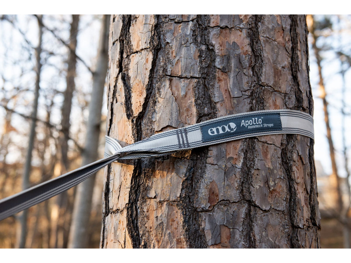 Eno Apollo Hammock Suspension System Straps Grey/Charcoal One Size ASP001