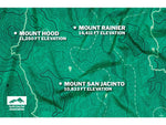 Eno DoubleNest Print Giving Back Hammocks Topo PCT/Teal One Size Z-PCT-DNP