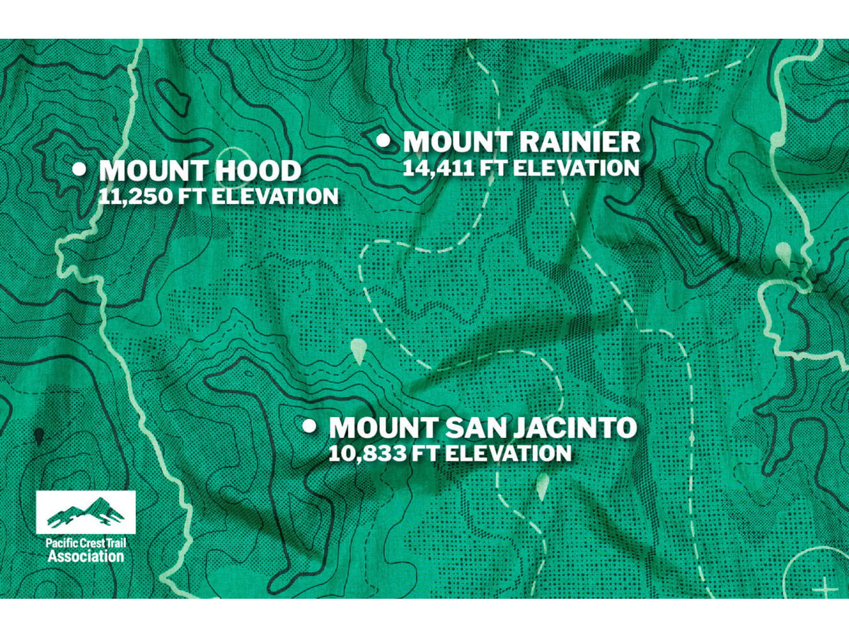 Eno DoubleNest Print Giving Back Hammocks Topo PCT/Teal One Size Z-PCT-DNP