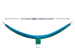 Eno DoubleNest Print Giving Back Hammocks Topo PCT/Teal One Size Z-PCT-DNP