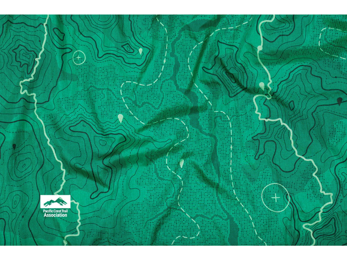 Eno DoubleNest Print Giving Back Hammocks Topo PCT/Teal One Size Z-PCT-DNP