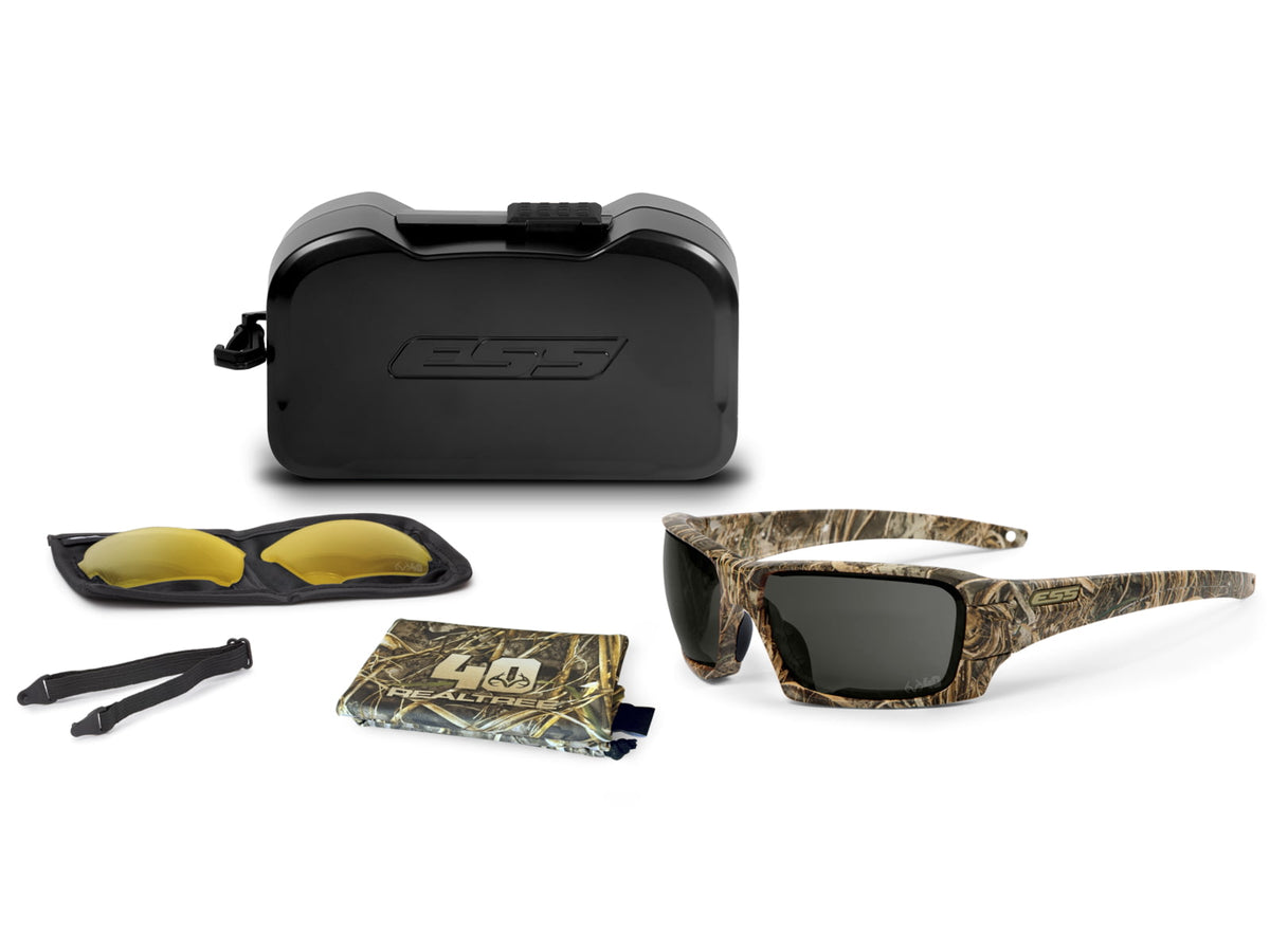 ESS 40Th Anniversary Rollbar Realtree Max-7 Sunglasses Realtree Camo Frame / Mirrored Brass / Smoke Gray Medium/Large