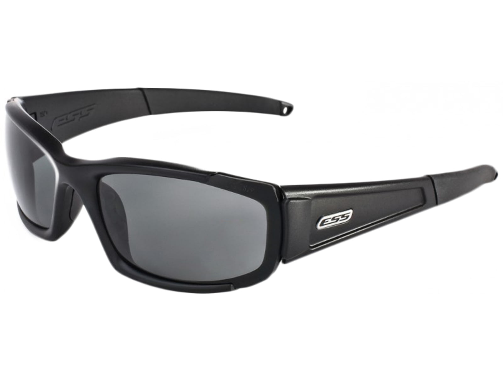 ESS CDI Sunglasses Polarized Mirrored Gray Lenses Black Frame 740-0529
