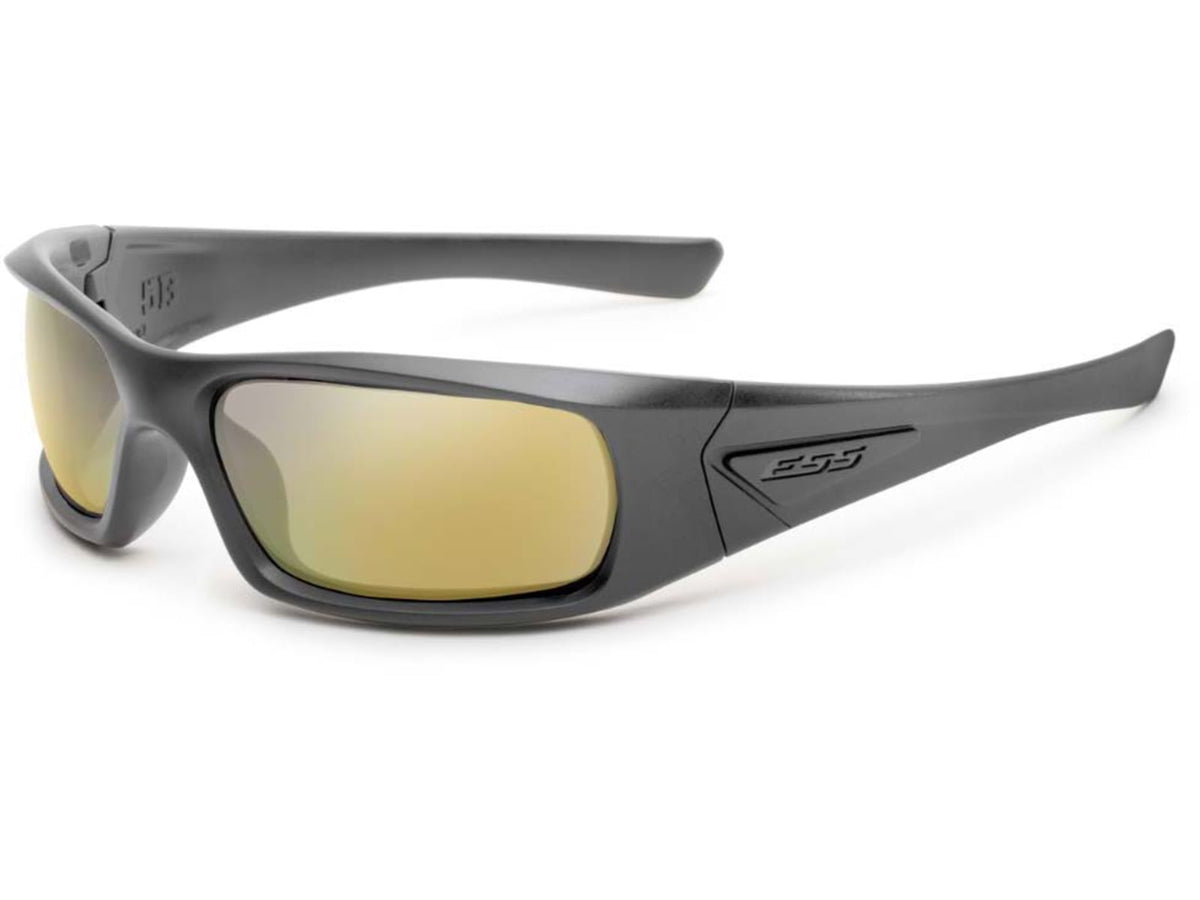 ESS Craftsman 5B Sunglasses Carbon Gray Frame Mirrored Brass Lens Medium EE9006-25