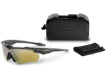ESS Craftsman CrossBladeNARO Sunglasses Carbon Gray Frame Mirrored Brass Lens Medium/Small EE9034-21