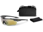 ESS Craftsman CrossBladeSTD Sunglasses Carbon Gray Frame Mirrored Brass Lens Large EE9032-30