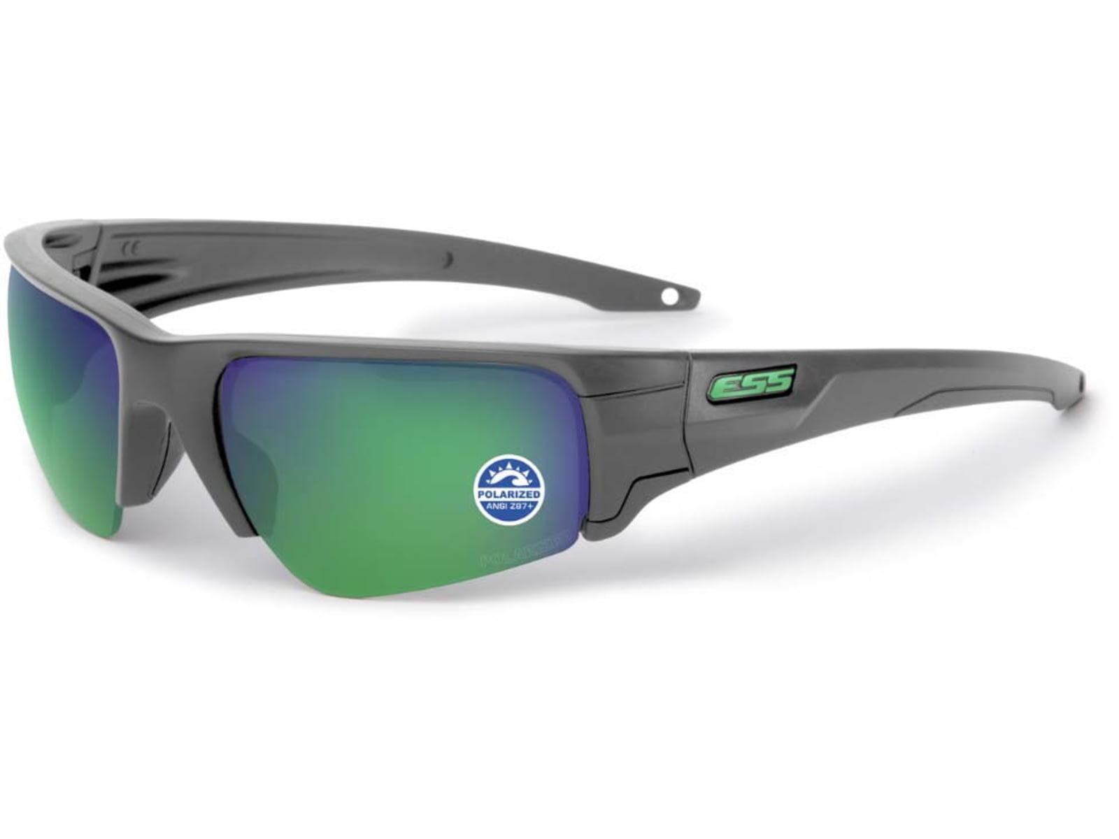 ESS Craftsman Crowbar Sunglasses Carbon Gray Frame Mirrored Brass Lens Medium/Small EE9019-20