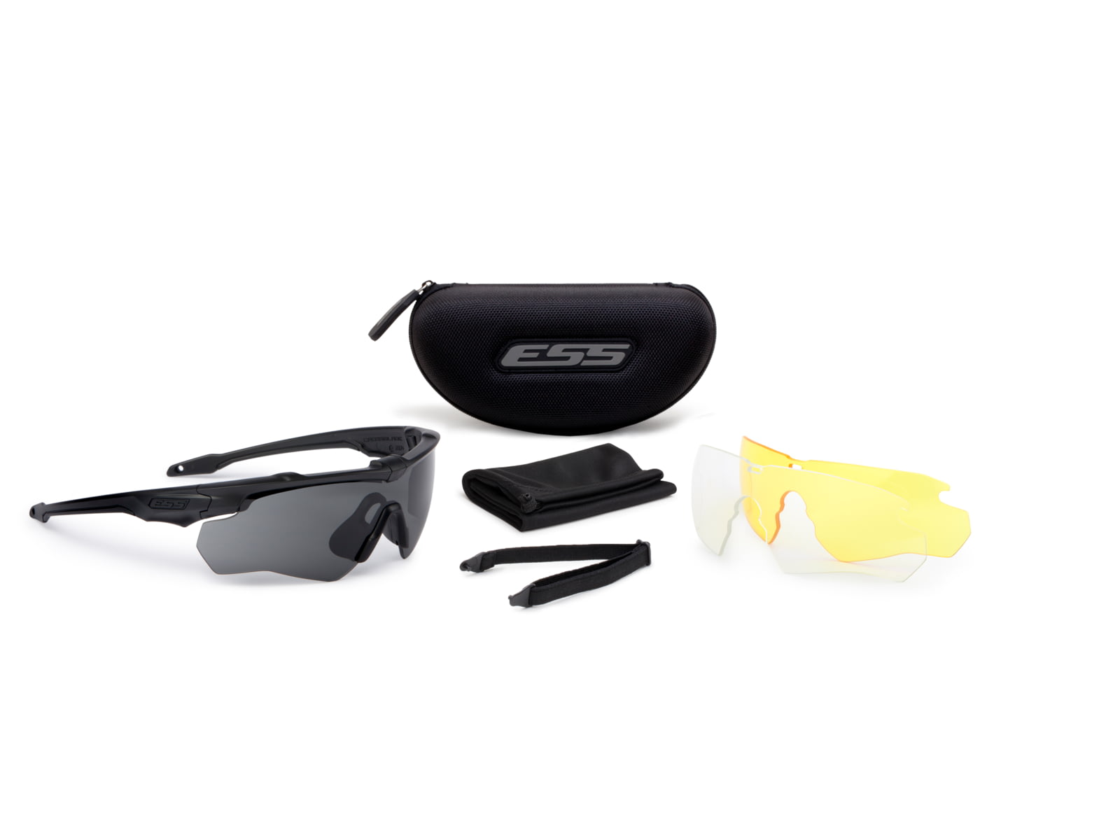 ESS CrossBlade 3LS Shooting Glasses Black EE9032-07