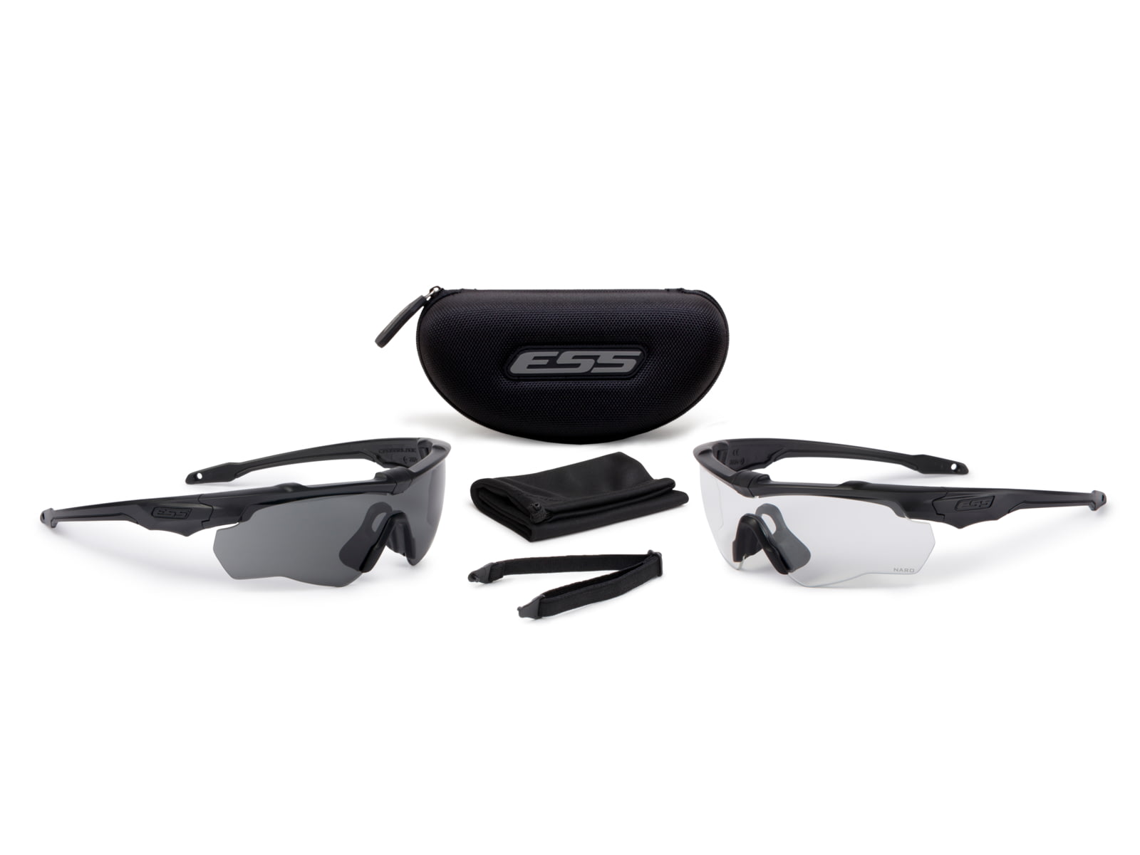 ESS CrossBlade NARO 2X Shooting Glasses Black EE9034-03