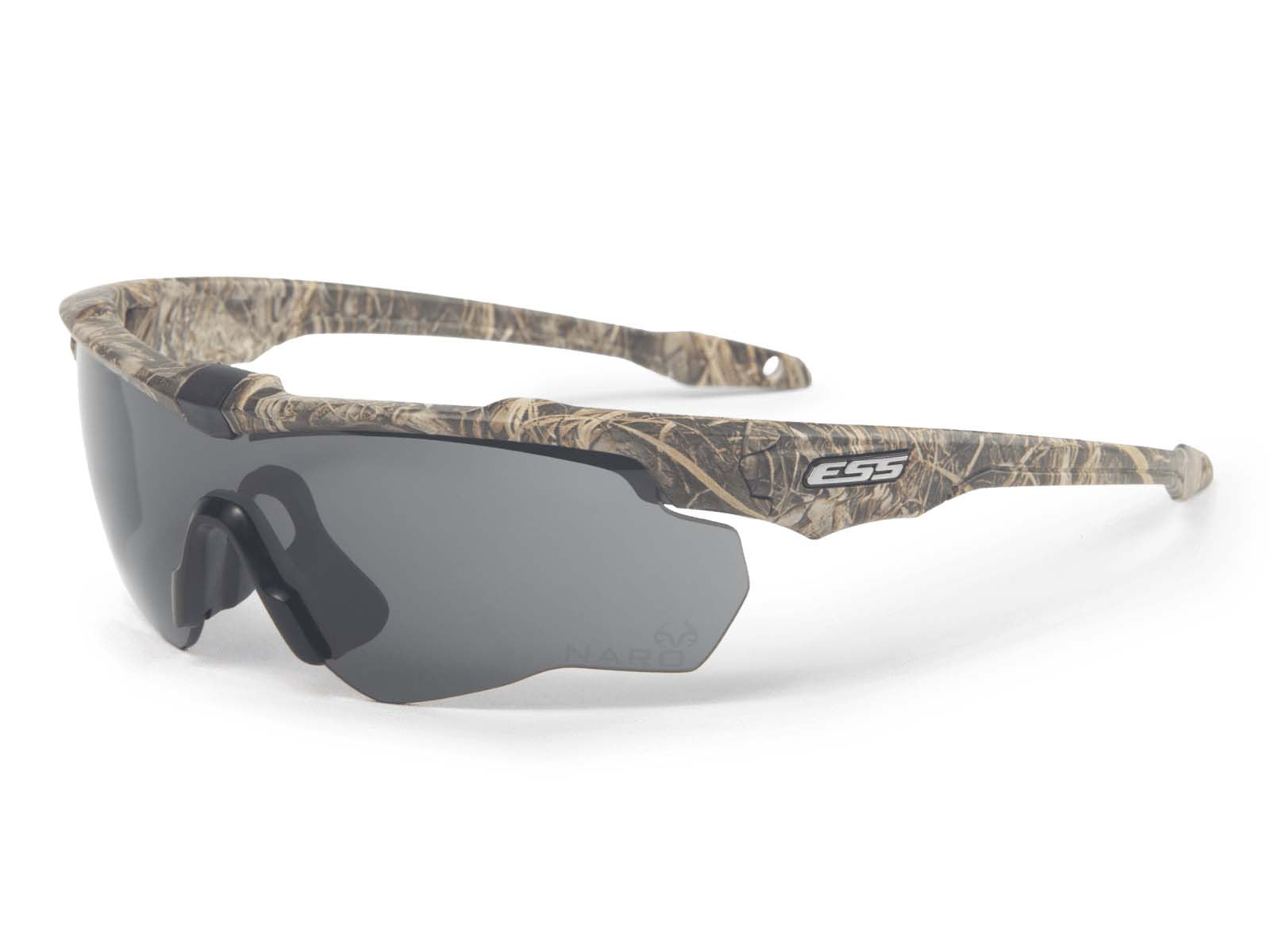 ESS Crossblade NARO RealTree MAX7 Sunglasses Camo Frame Gray/Clear/HI-DEF Copper Lenses EE9034-16