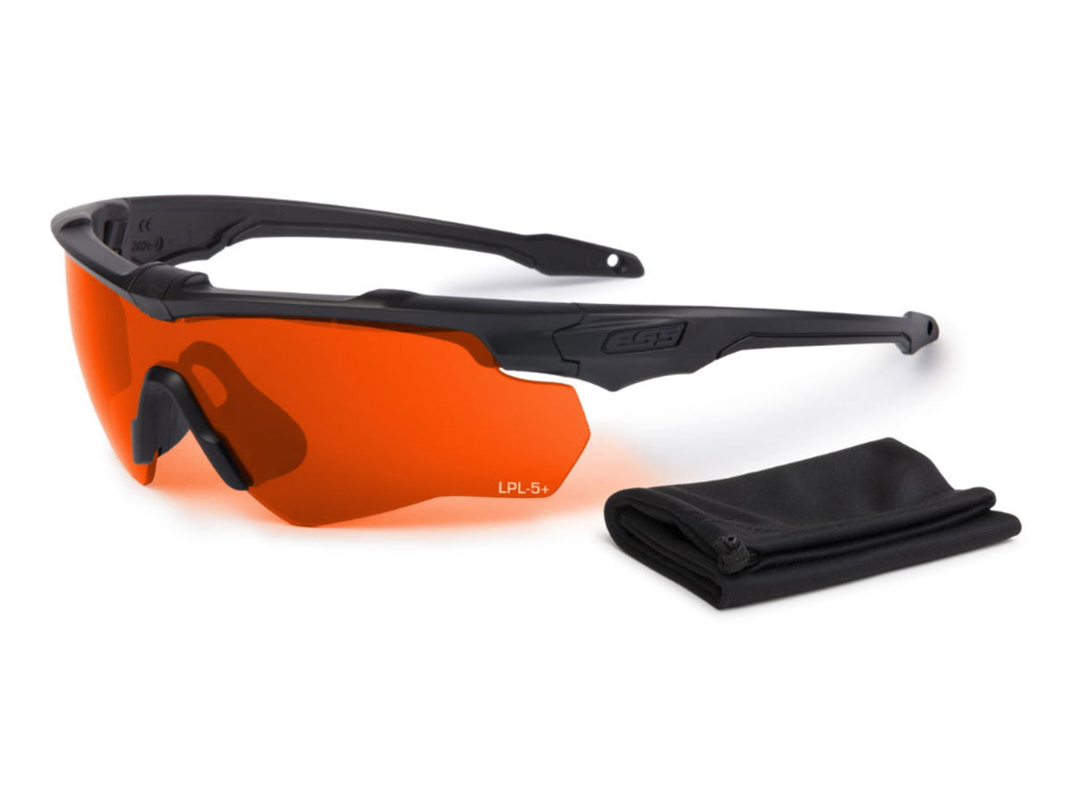 ESS CrossBlade ONE STD Blk Laser LPL-5+ Safety Glasses Black Unisex EE9032-27