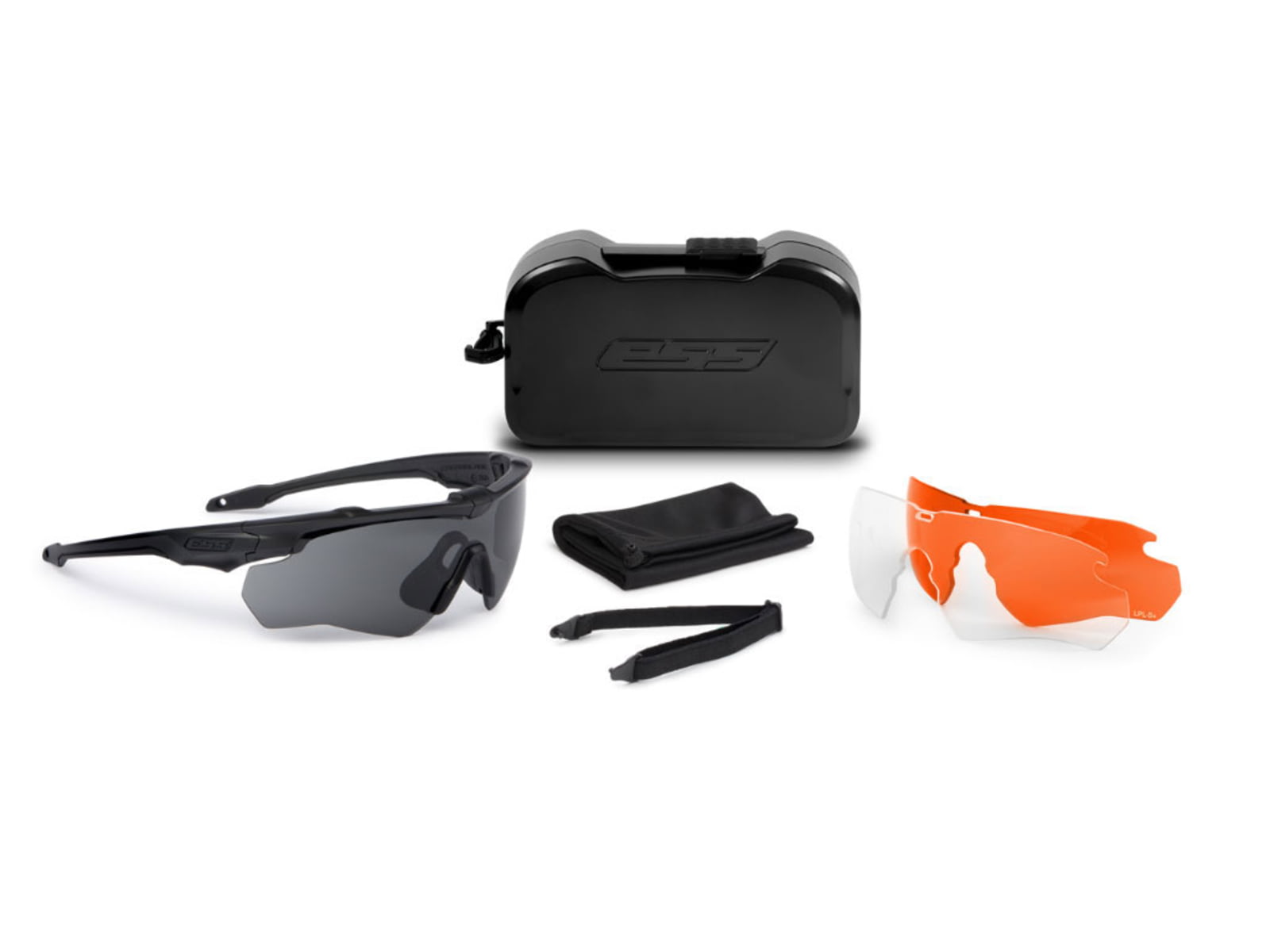 ESS CrossBlade STD Blk 3LS LPL-5+ Safety Glasses Black Unisex EE9032-28