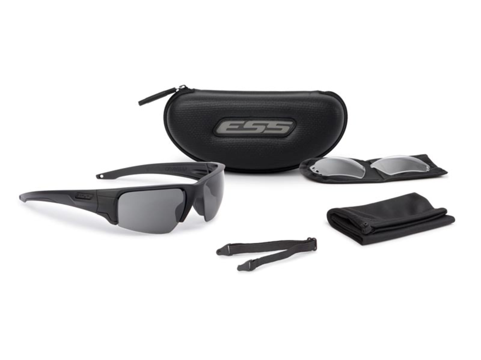 ESS Crowbar Subdued Logo Sunglasses Kit Black Frame Small-to-Medium EE9019-01