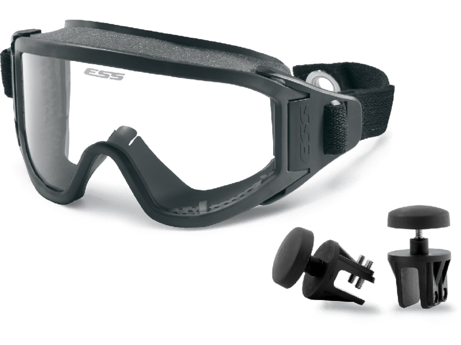 ESS Innerzone 1 Fire / Rescue EMT Protective Goggles Black w/ Smoke Lenses 740-0264