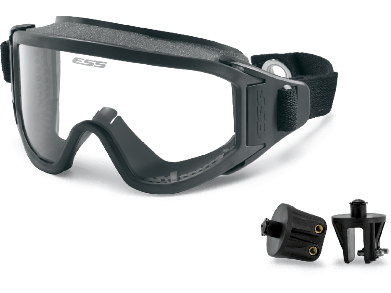 ESS Innerzone 2 Fire / Rescue Protective Goggles Black w/Snap-on/off Function 740-0268