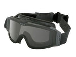 ESS Profile TurboFan Military/Tactical Goggles - Black Frame Clear & Smoke Gray Lenses
