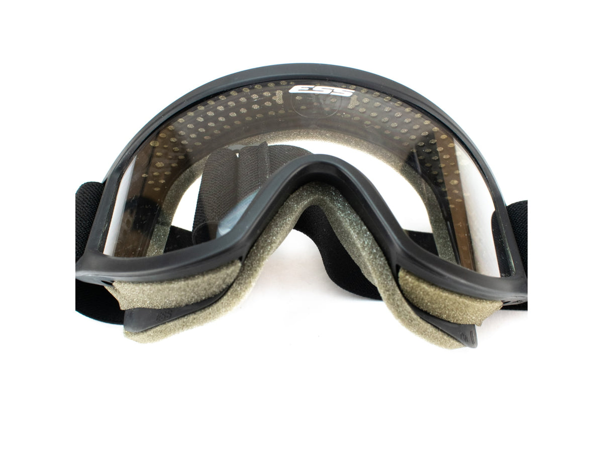 ESS Profile TurboFan Military/Tactical Goggles - Black Frame Clear & Smoke Gray Lenses