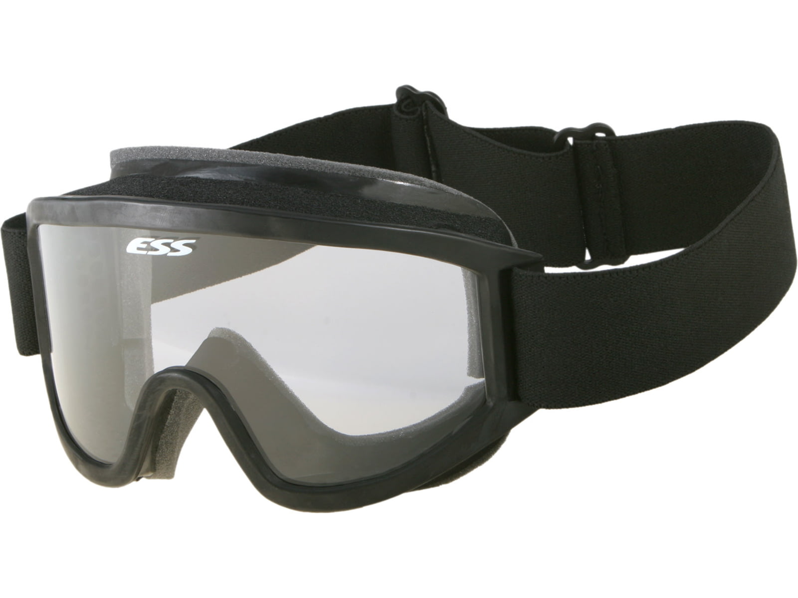 ESS Tactical XT Military Goggles Black Frame Clear Lens & 40mm Strap