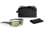 ESS Waterman Crowbar Sunglasses Carbon Gray Frame Polarized Mirrored Green Lens Medium/Small EE9019-21