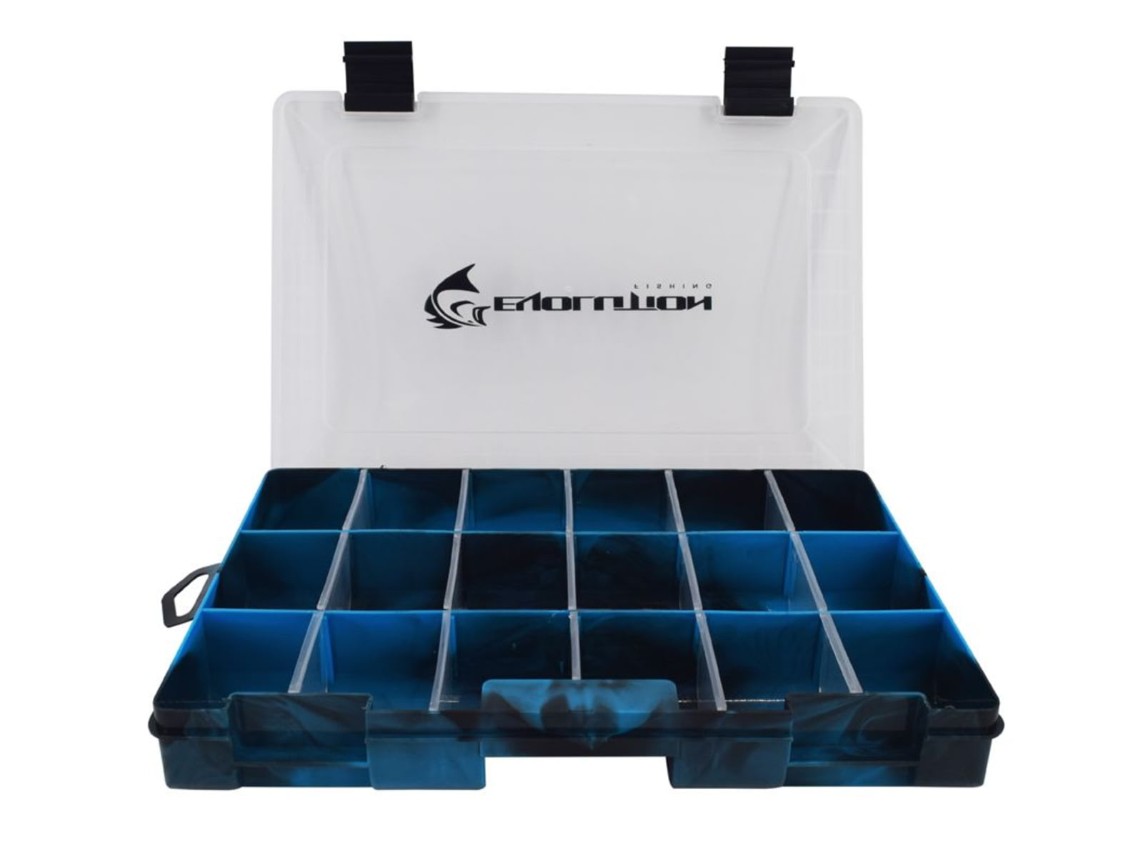 Evolution Outdoor 3600 Fishing Drift Series Colored Tackle Tray Blue/Black