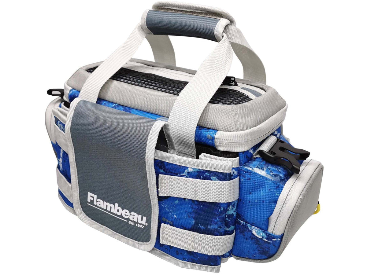Evolution Outdoor 4007 Pro-Angler Zerust Tackle Bag Kinetic Blue Includes 3 Trays FL30000